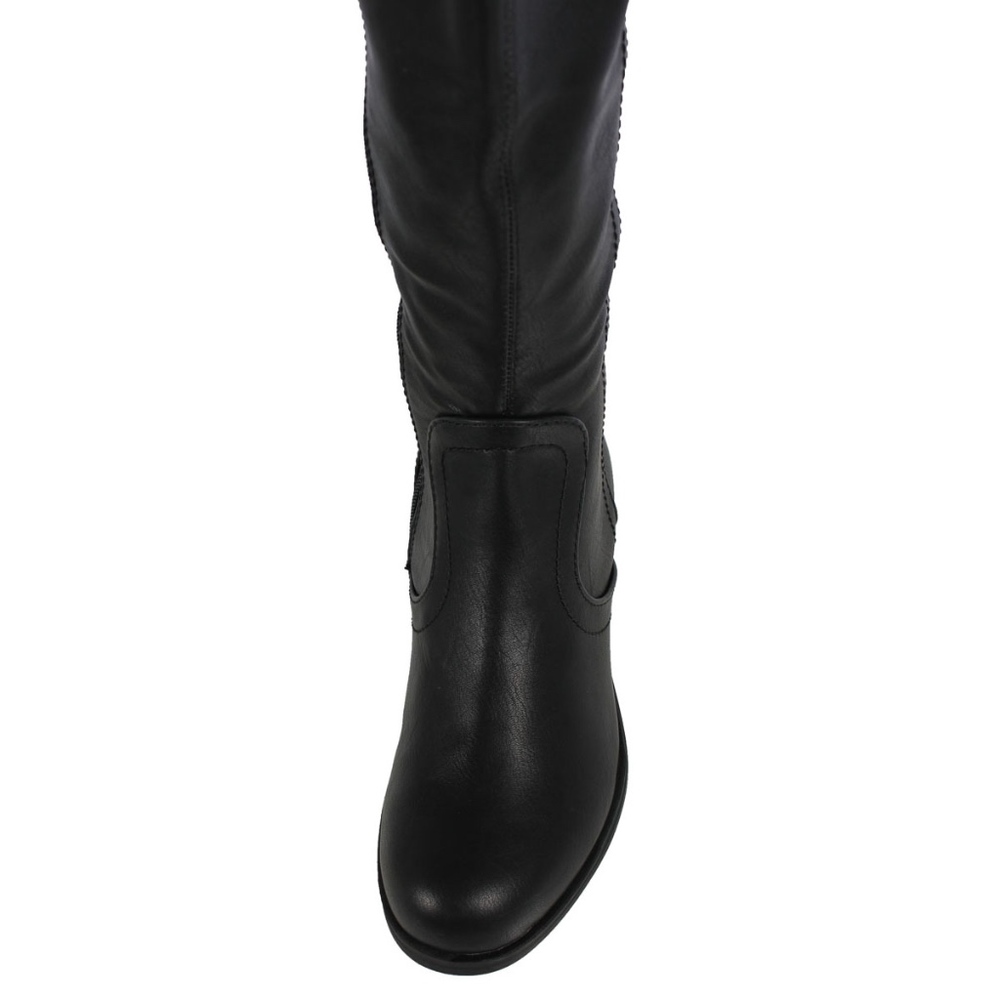 Size 5.5 Black Faux Leather Over the Knee Boot - Picture 5 of 5